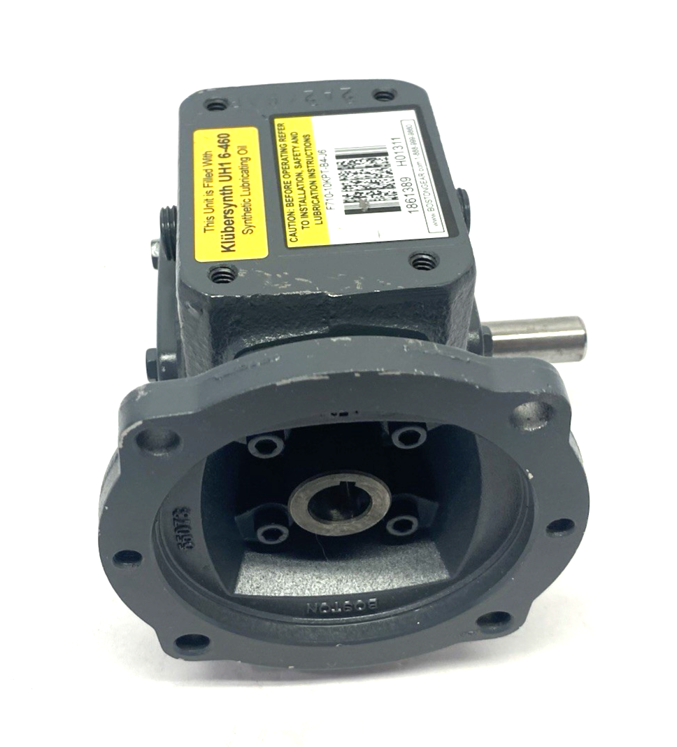 Boston Gear F710-10KPT-B4-J6 Worm Gear Right Angle Gear Reducer 0.44 HP 10:1 Rat - Maverick Industrial Sales