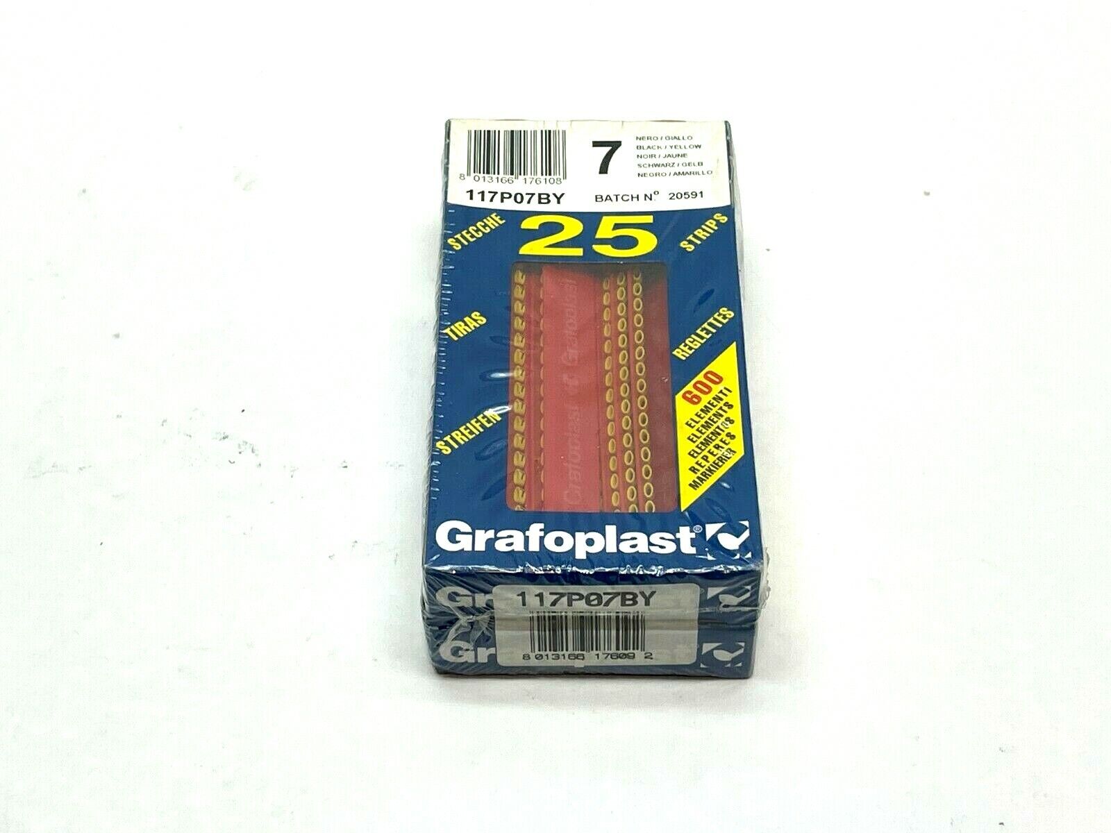 Grafoplast 117P07BY Wiremarker Strips LOT OF 50 - Maverick Industrial Sales
