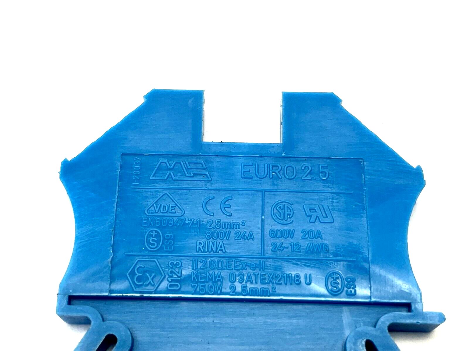 Morsettitalia 43408 BL Feed Through Terminal Block EURO 2.5 LOT OF 36 - Maverick Industrial Sales
