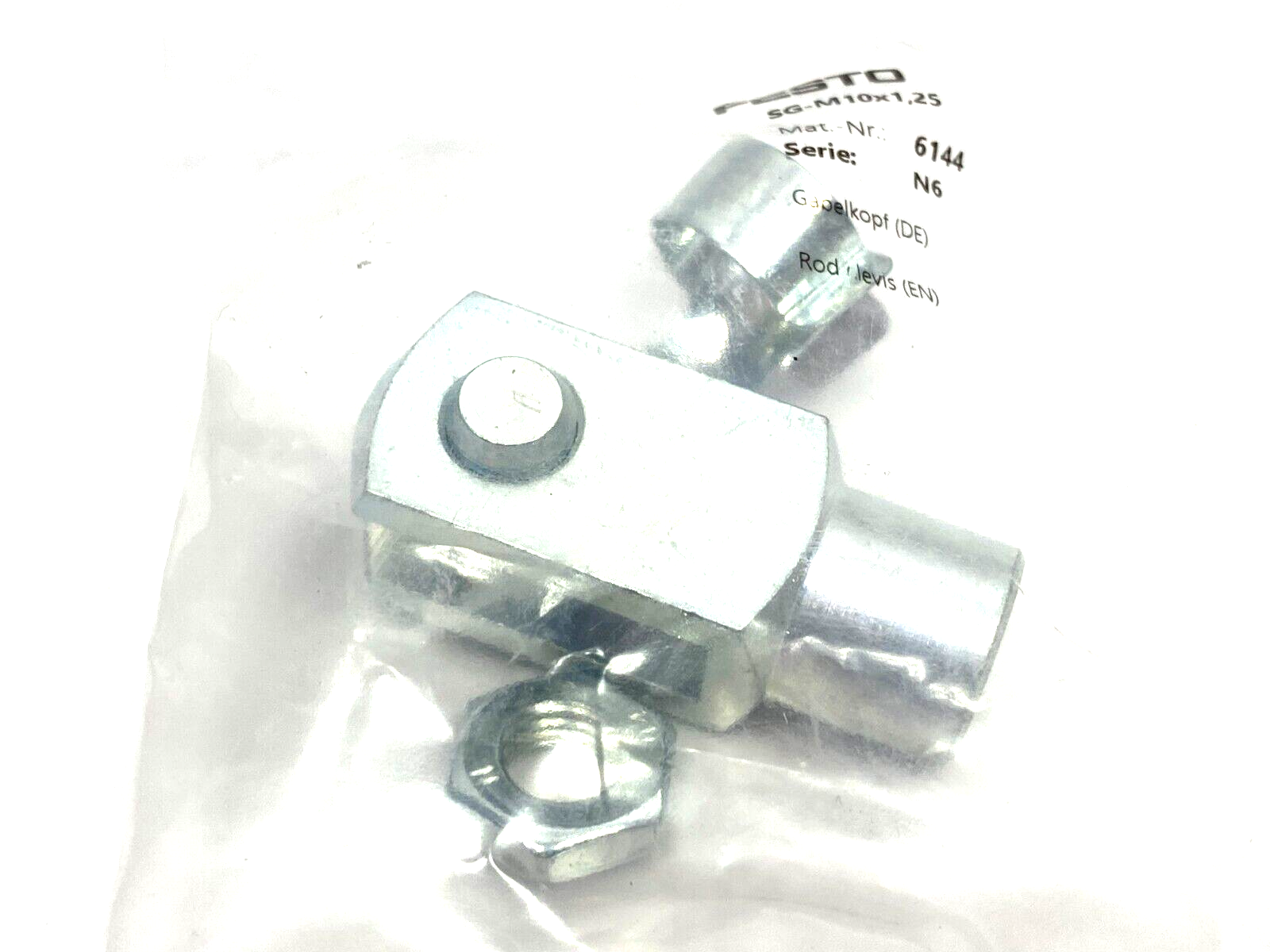 Festo SG-M10x1,25 Rod Clevis 6144 LOT OF 2 - Maverick Industrial Sales
