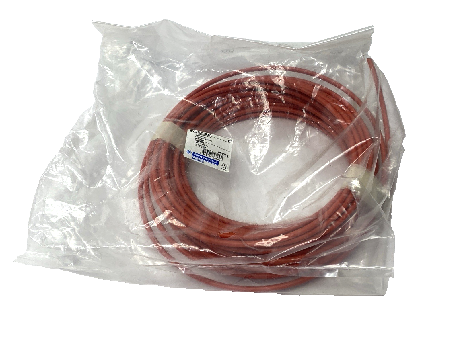 Telemecanique XY2CZ1015 Red Galvanized Cable 5mm Dia. 15.5m Length - Maverick Industrial Sales
