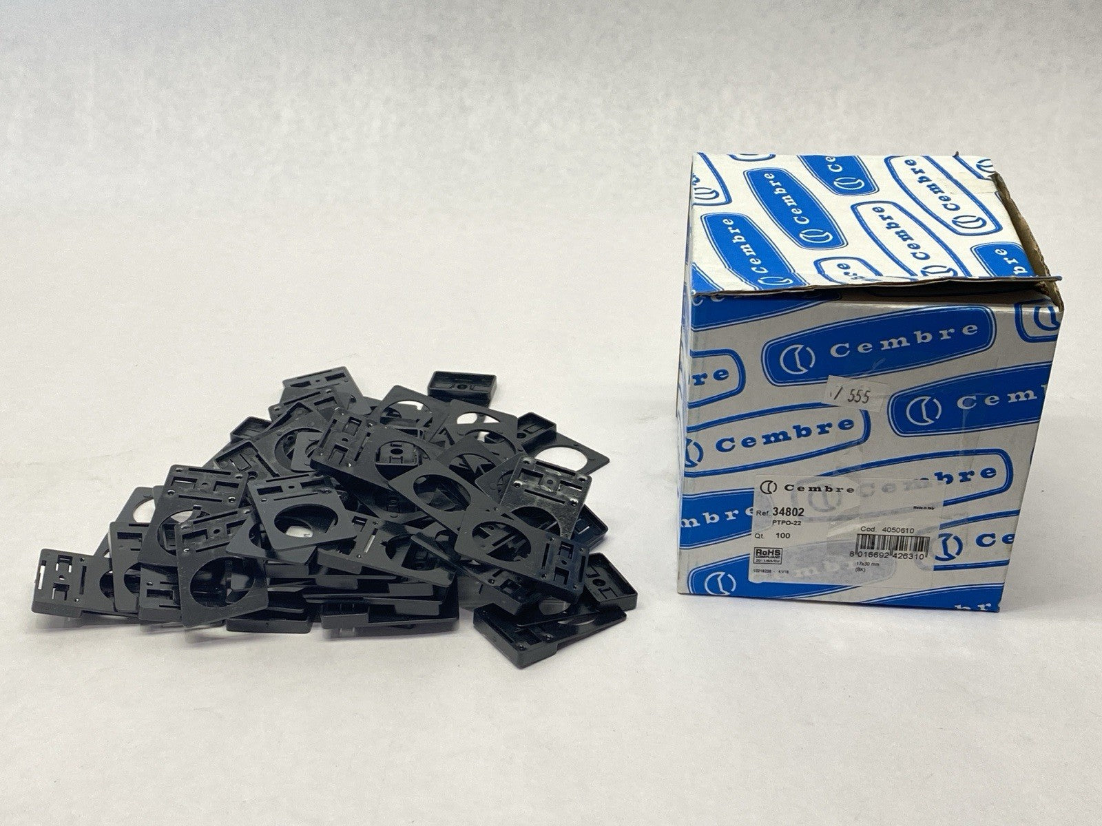 Cembre 34802 Push Button Legend Base PTPO-22 LOT OF 55 - Maverick Industrial Sales