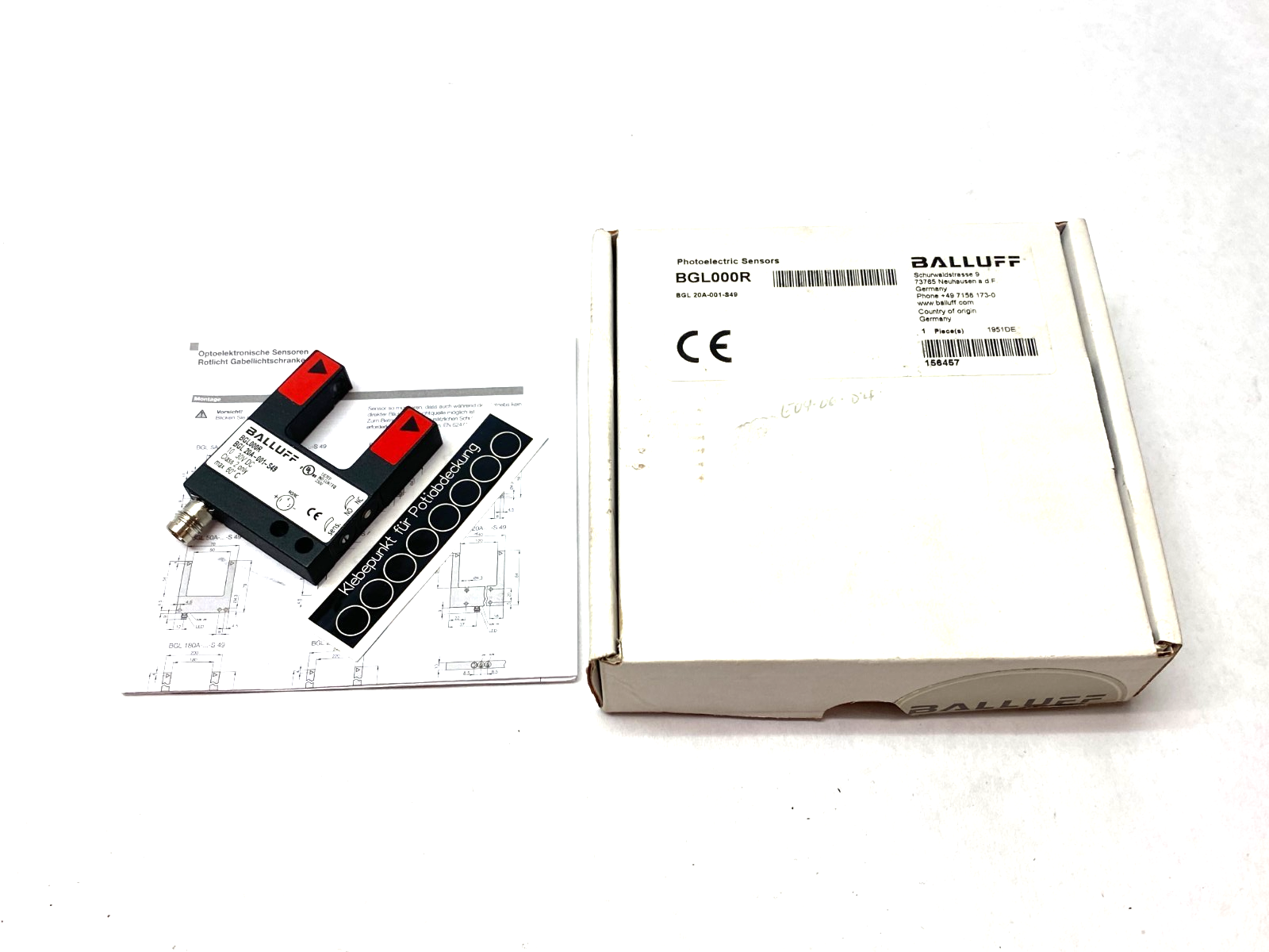 Balluff BGL000R Photoelectric Fork Sensor BGL 20A-001-S49 - Maverick Industrial Sales