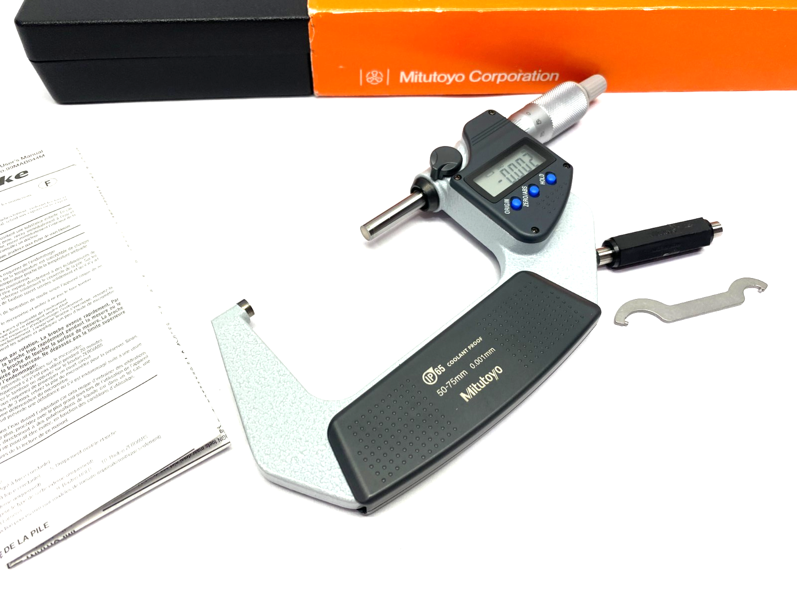 Mitutoyo 293-242-30 QuantuMike Digimatic Micrometer Coolant-Proof MDC-75PX - Maverick Industrial Sales
