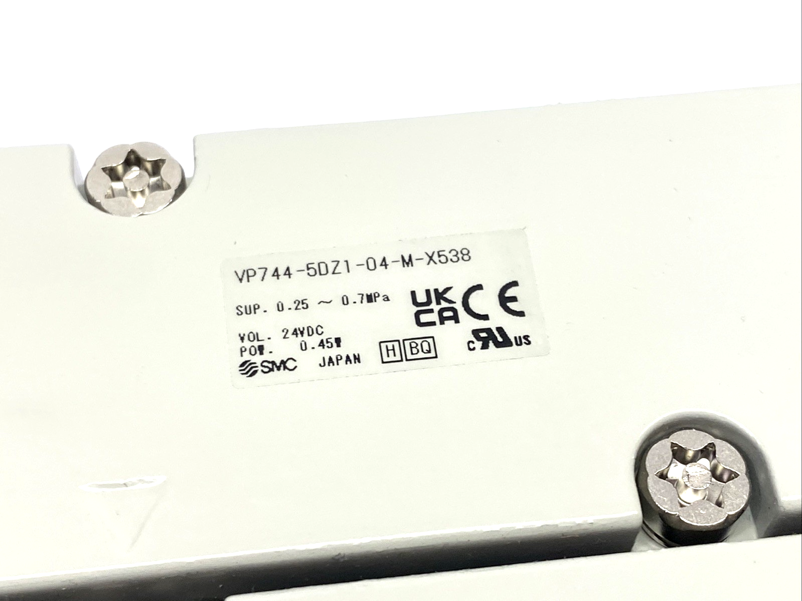 SMC VP744-5DZ1-04-M-X538 Residual Pressure Release Solenoid Valve 1/2" NPT - Maverick Industrial Sales