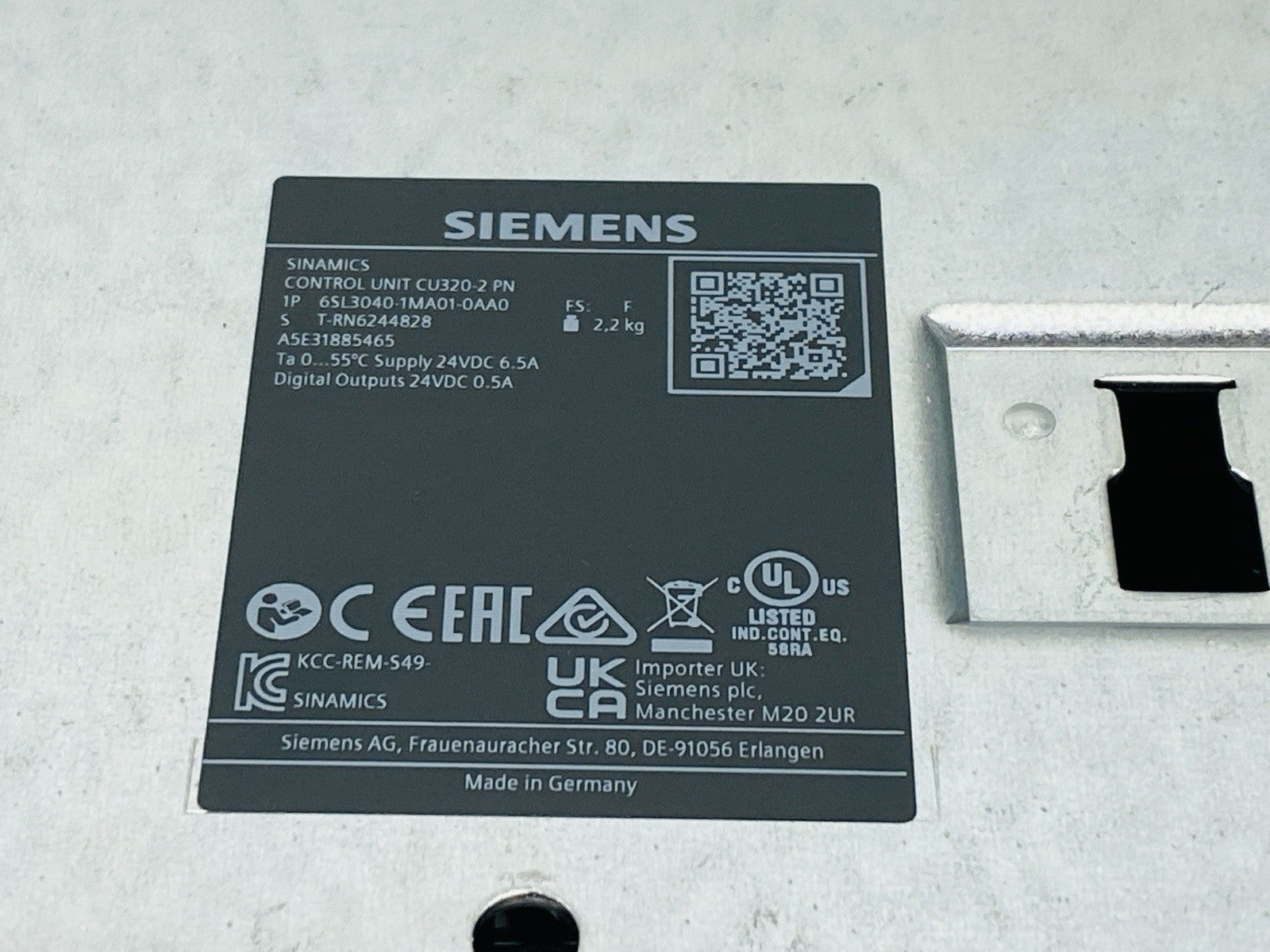 Siemens 6SL3040-1MA01-0AA0 SINAMICS Control Unit CU320-2 - Maverick Industrial Sales