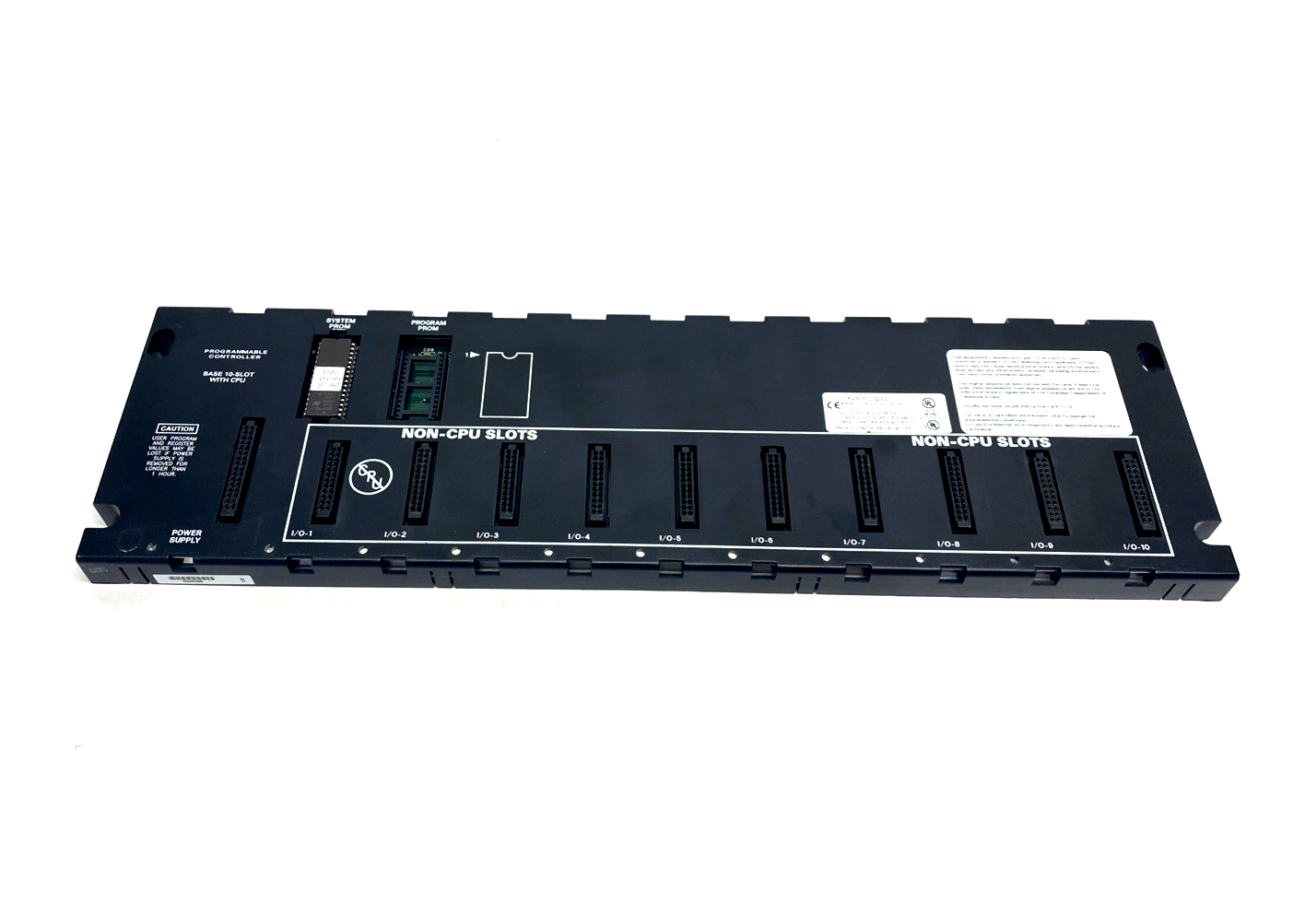 IC693CPU323V | GE Fanuc Base 10-Slot PLC Base/Chassis w/ CPU 395-019N - Used - Maverick Industrial Sales