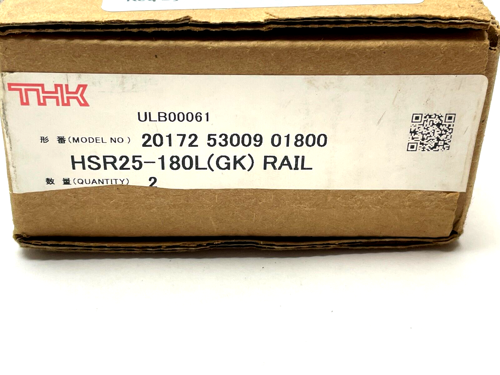 THK HSR25180L(GK) Linear Bearing Slide Rail - Maverick Industrial Sales