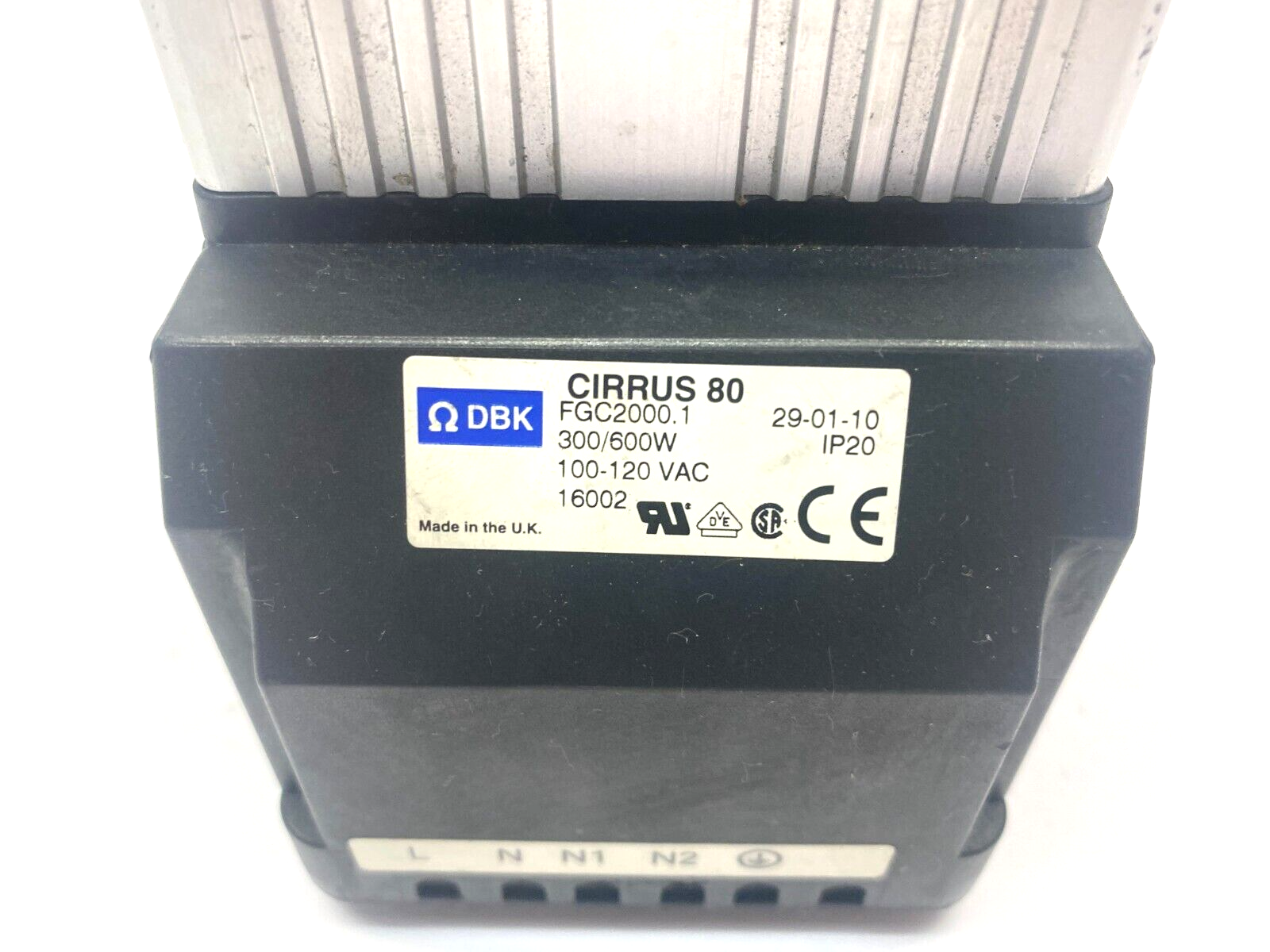 DBK FGC2000.1 CIRRUS 80 Fan Heater 300/600W 100-120VAC IP20 16002 - Maverick Industrial Sales