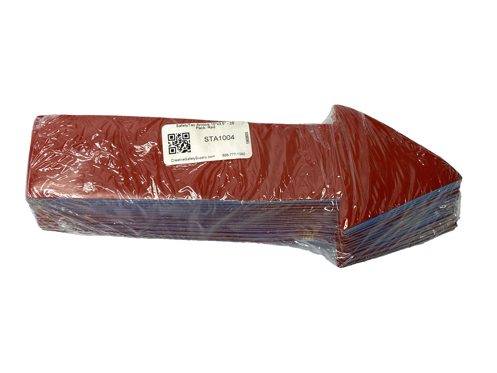 STA1004 | SafetyTac Red Arrow Floor Sticker 10" x 3.5" TEAR IN BAG PKG OF 25 - New - Maverick Industrial Sales
