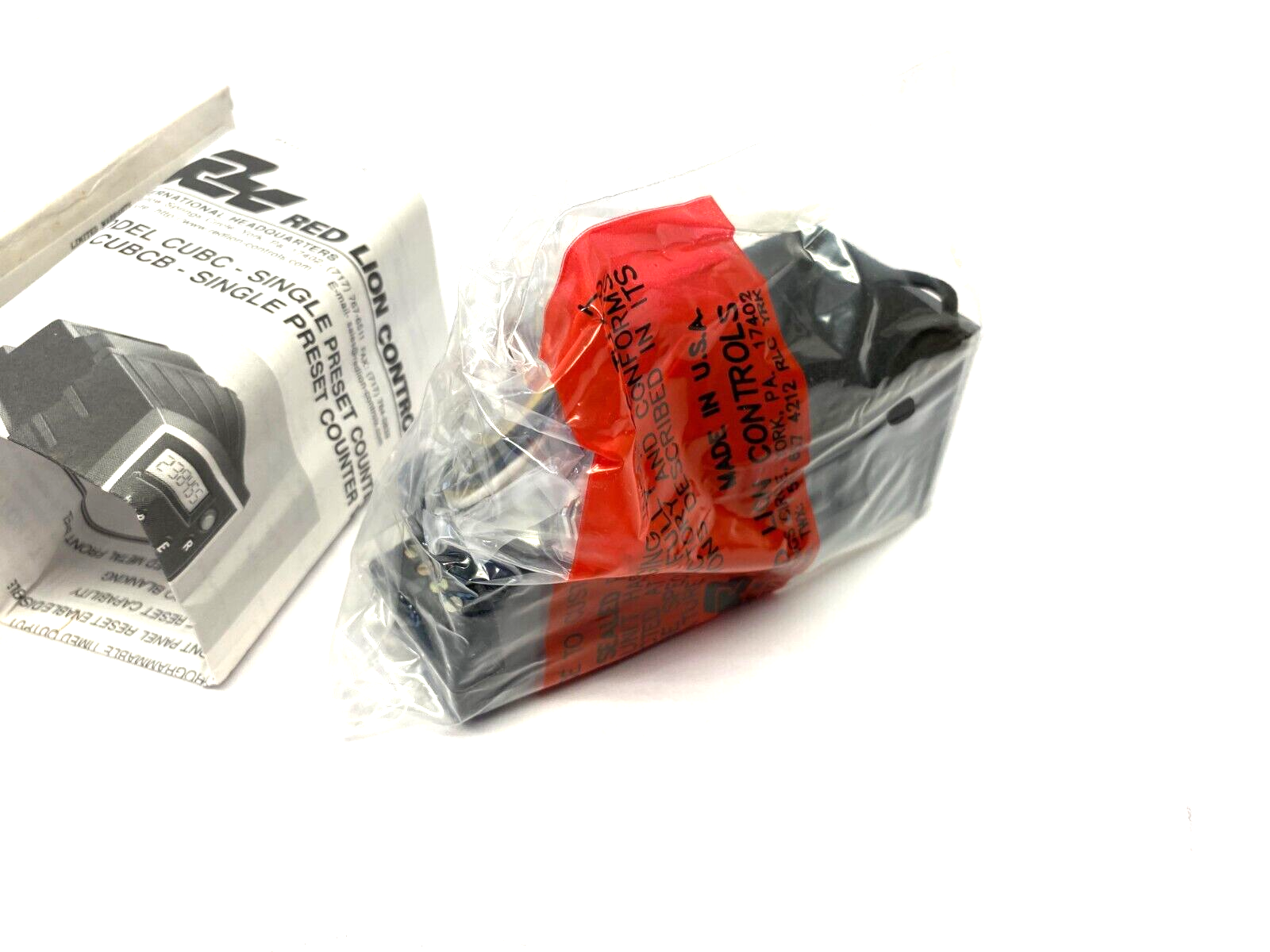 Red Lion CUBCB030 Single Preset Counter w/ Batch Indication 10-28VDC - Maverick Industrial Sales