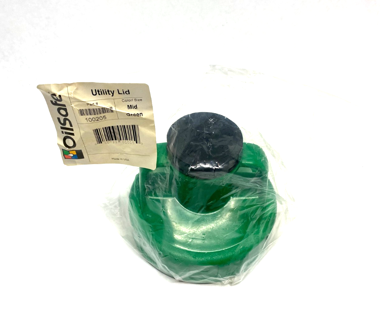 100205 | Oilsafe Multi-purpose Utility Lid, Mid Green, 48mm Opening - New - Maverick Industrial Sales
