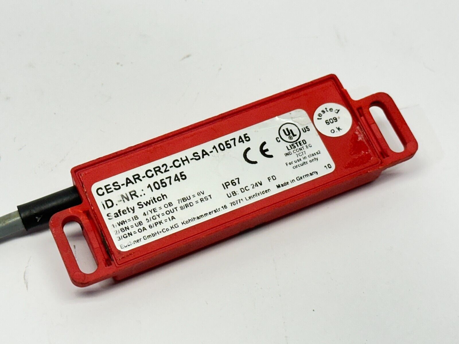Euchner CES-AR-CR2-CH-SA-105745 Multicode Safety Switch 105745 DAMAGED MOUNT - Maverick Industrial Sales