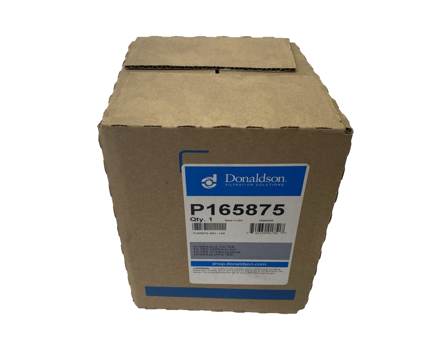 Donaldson P165875 Hydraulic Filter, 1 1/2-16 UN Spin-On, 11 Micron - Maverick Industrial Sales