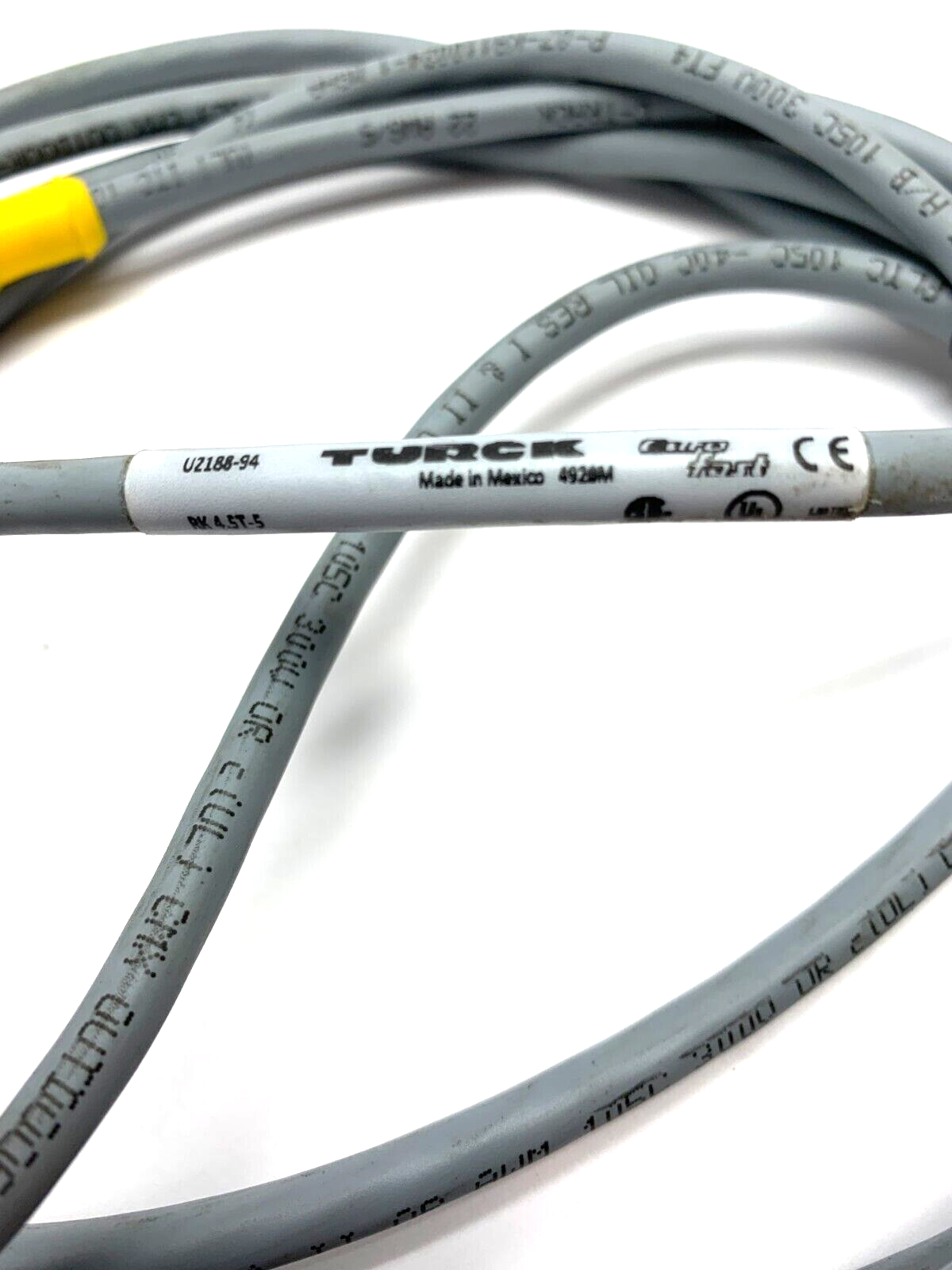 Turck RK 4.5T-5 Eurofast Cordset Female 5 Pin Connector U2188-94 - Maverick Industrial Sales