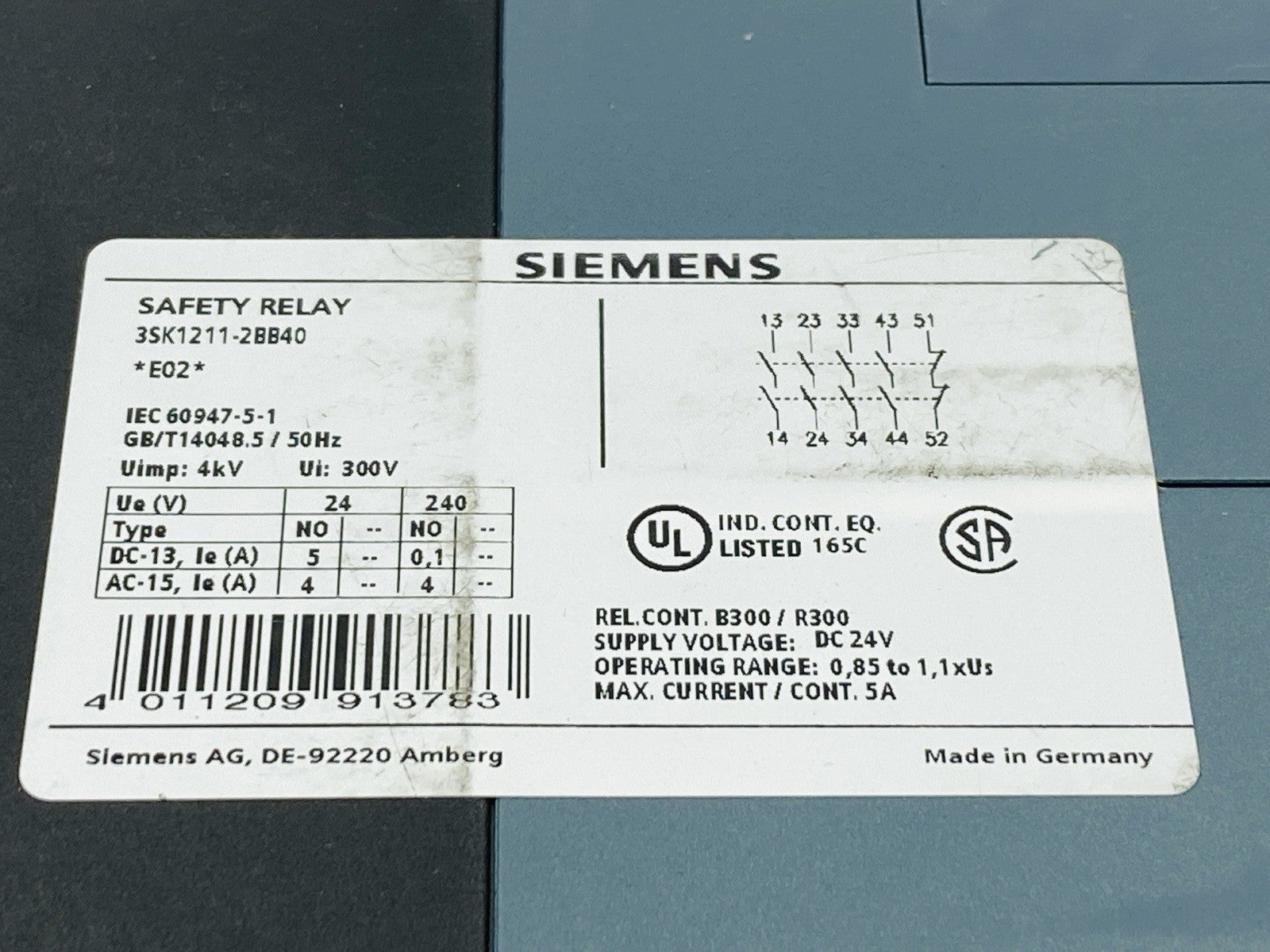 Siemens 3SK1211-2BB40 SIRIUS Safety Relay 24VDC - Maverick Industrial Sales
