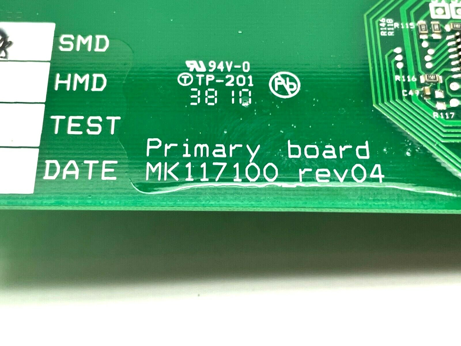 MK117100 | Ametek REV 04 Primary Circuit Board 8001209-6 - For Parts Or Not Working - Maverick Industrial Sales