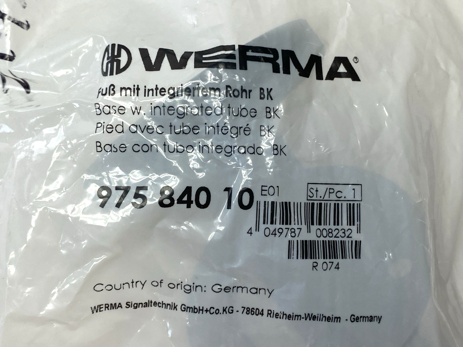 Werma 97584010 Mounting Base for Signal Light - Maverick Industrial Sales