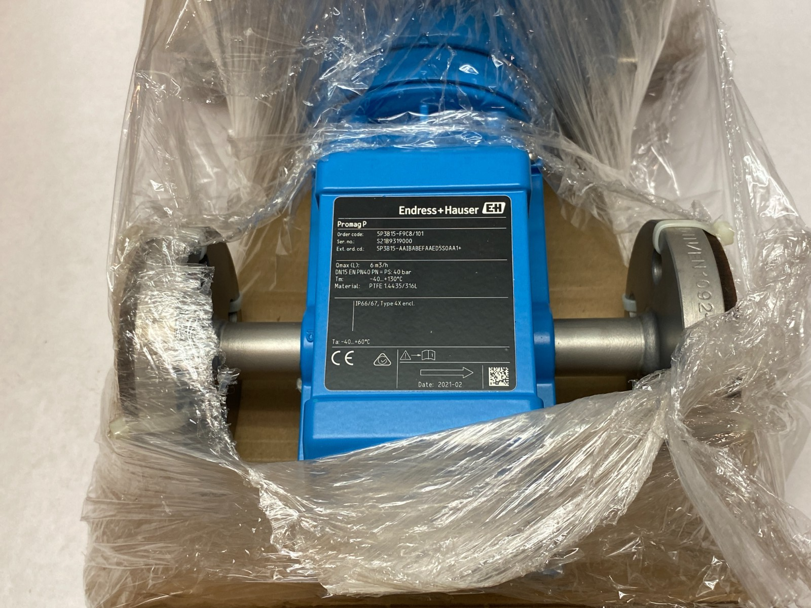Endress+Hauser 5P3B15-F9C8/101 Proline Promag P 300 Electromagnetic Flowmeter - Maverick Industrial Sales