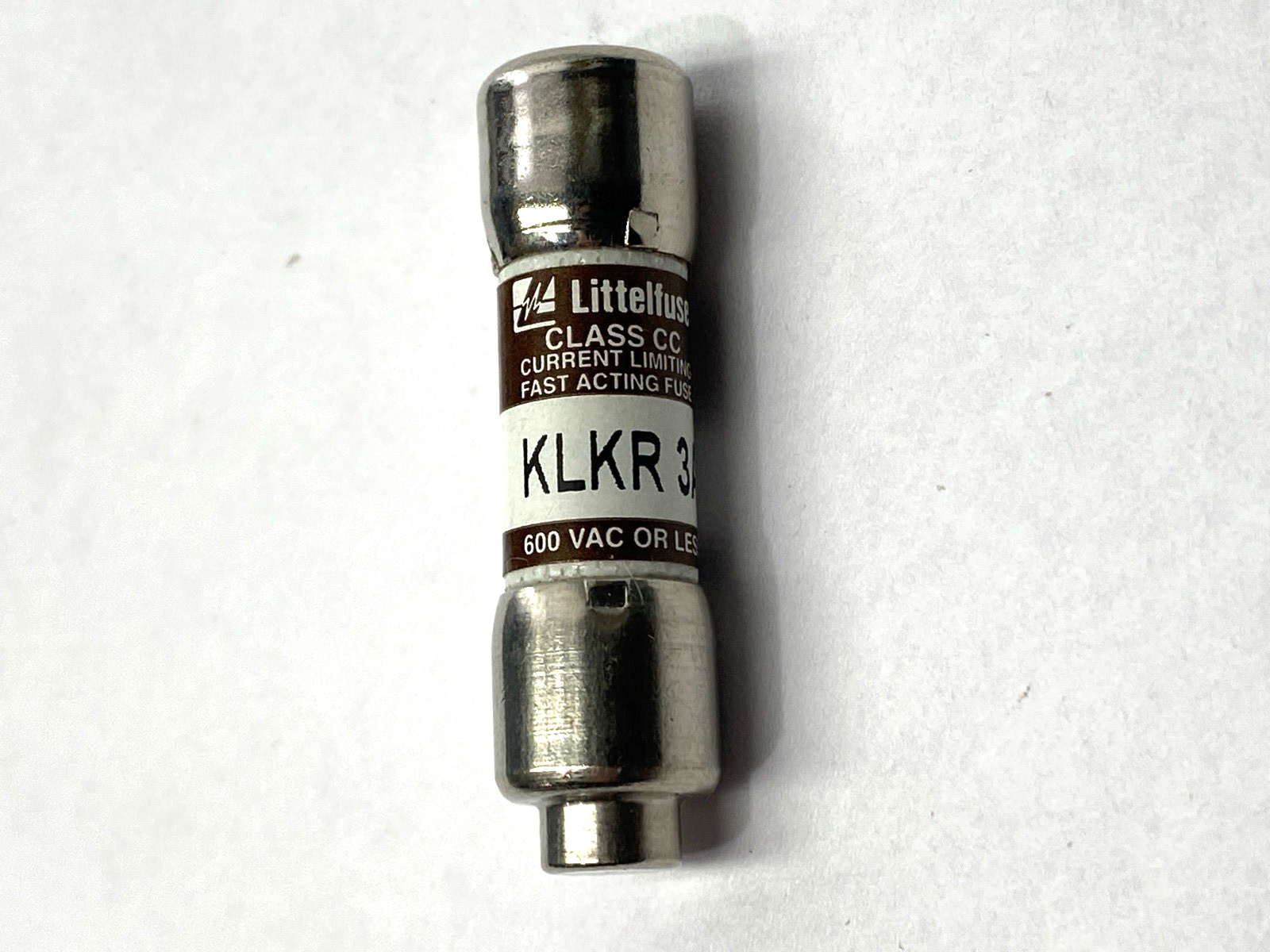 Littelfuse KLKR003 Fast-Acting Current-Limiting Fuse Class CC 600V 3A BOX OF 8 - Maverick Industrial Sales