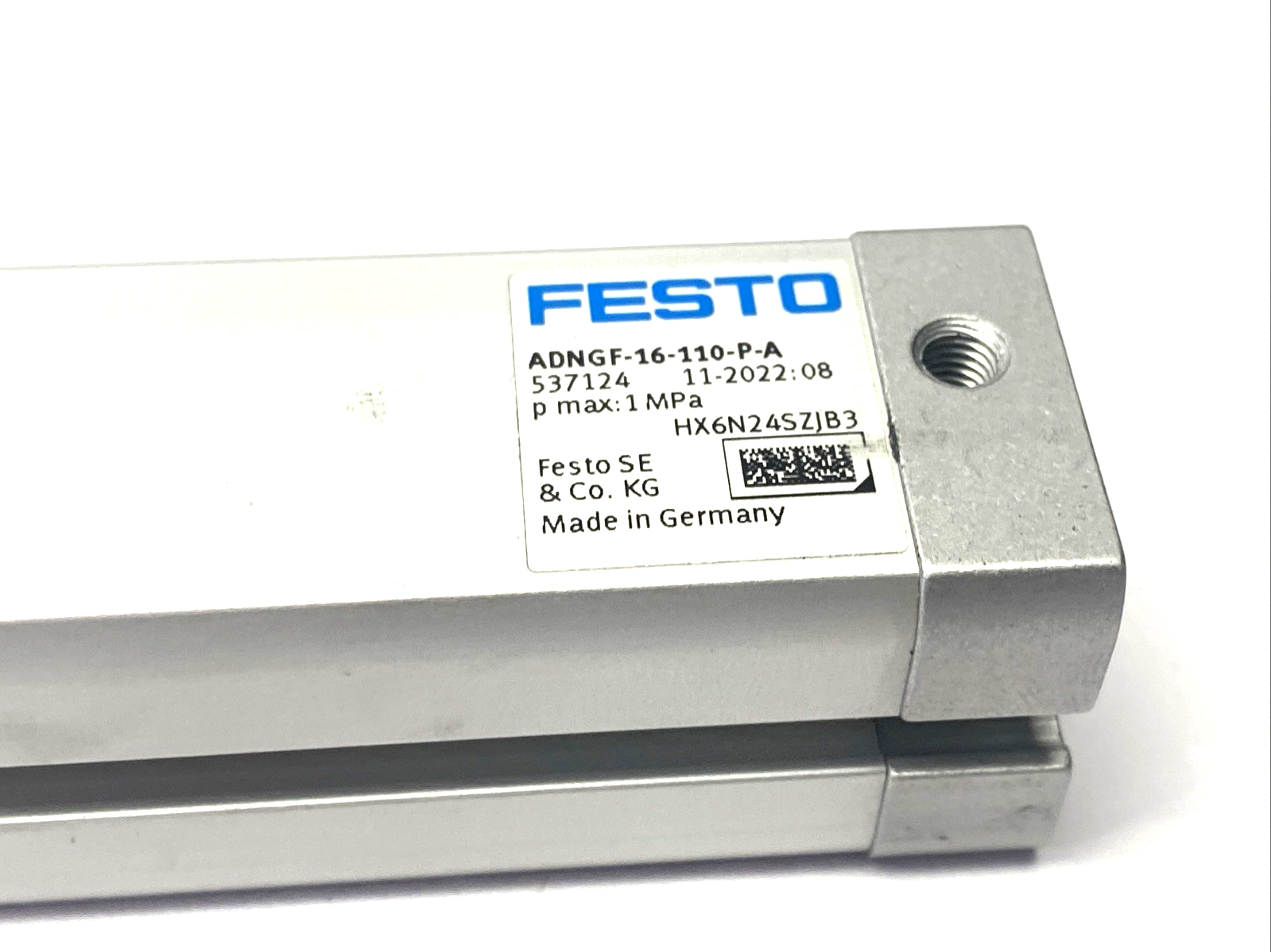 Festo ADNGF-16-110-P-A Pneumatic Cylinder 16mm Bore 110mm Stroke 537124 - Maverick Industrial Sales