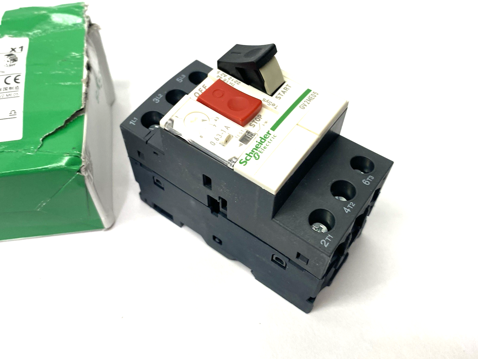 Schneider Electric GV2ME05 TeSys Deca Manual Starter and Protector 0.63 to 1A - Maverick Industrial Sales