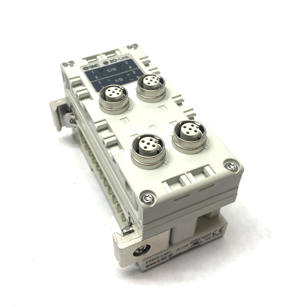 SMC EX600-LAB1 IO-Link Serial Transmission Master Unit, Port Class A - Maverick Industrial Sales