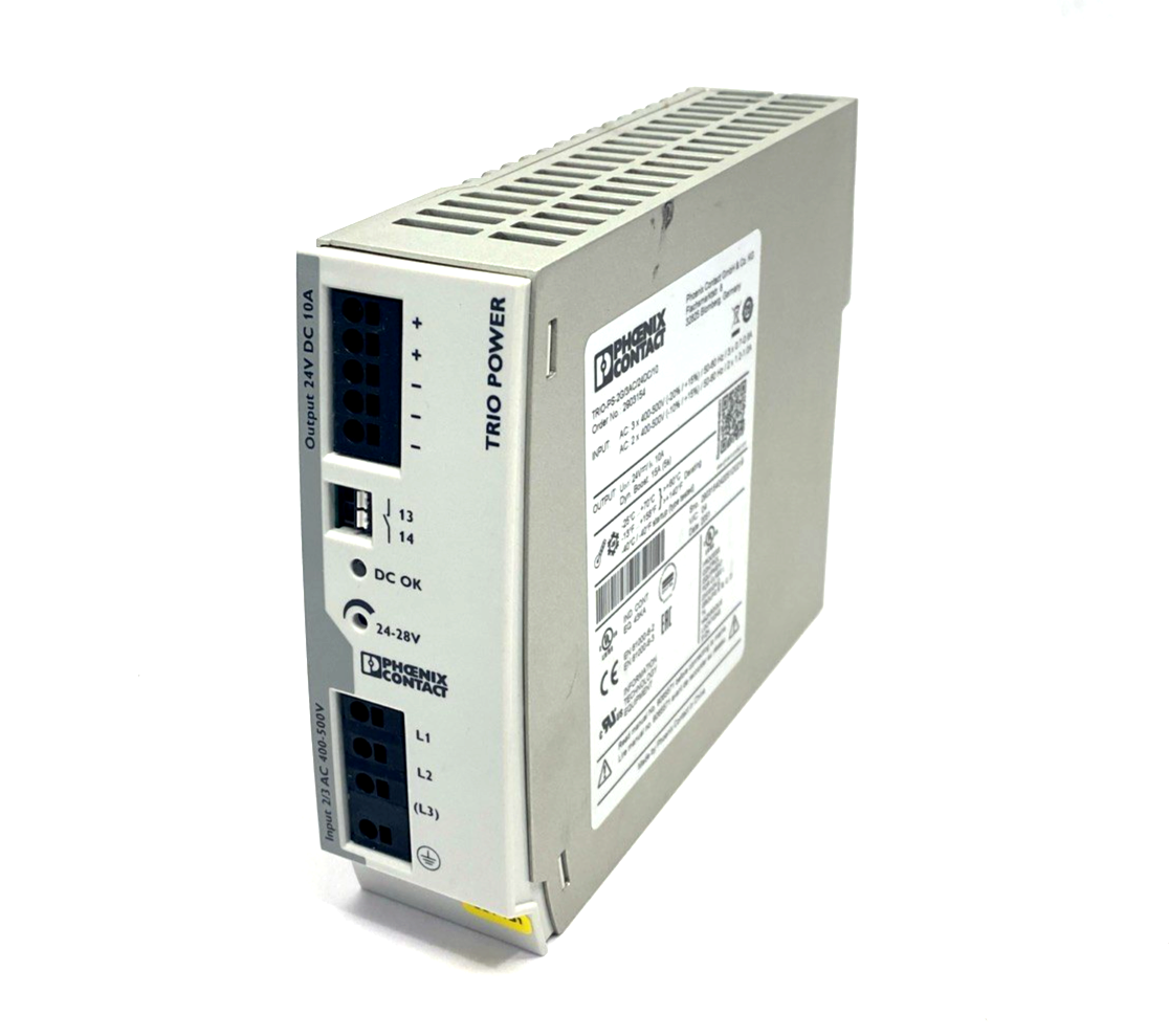 Phoenix Contact TRIO-PS-2G/3AC/24DC/10 Power Supply 24VDC 10A 2903154 - Maverick Industrial Sales