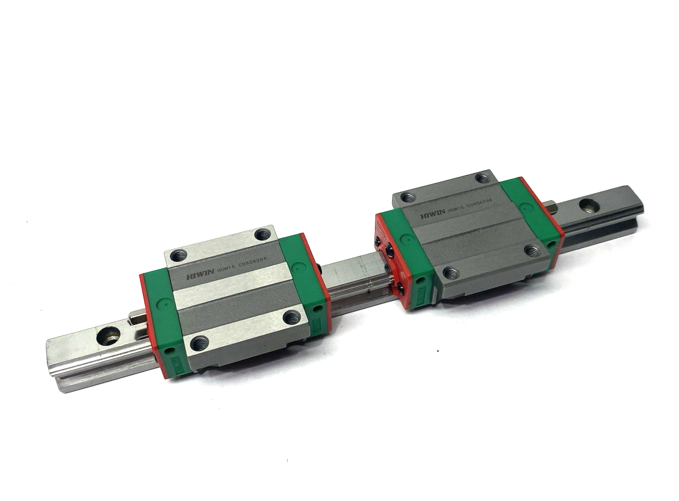 HGW-15-CC-2T220-Z0-C | Hiwin Linear Guideway Block and Rail, 2-Blocks, 220mm Rail - Used - Maverick Industrial Sales