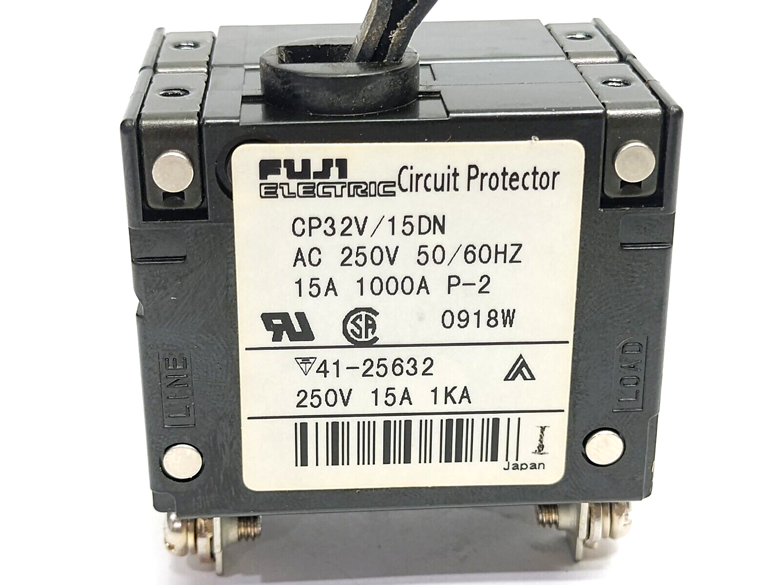 Fuji Electric CP32V/15DN Circuit Protector 250VAC 15A - Maverick Industrial Sales