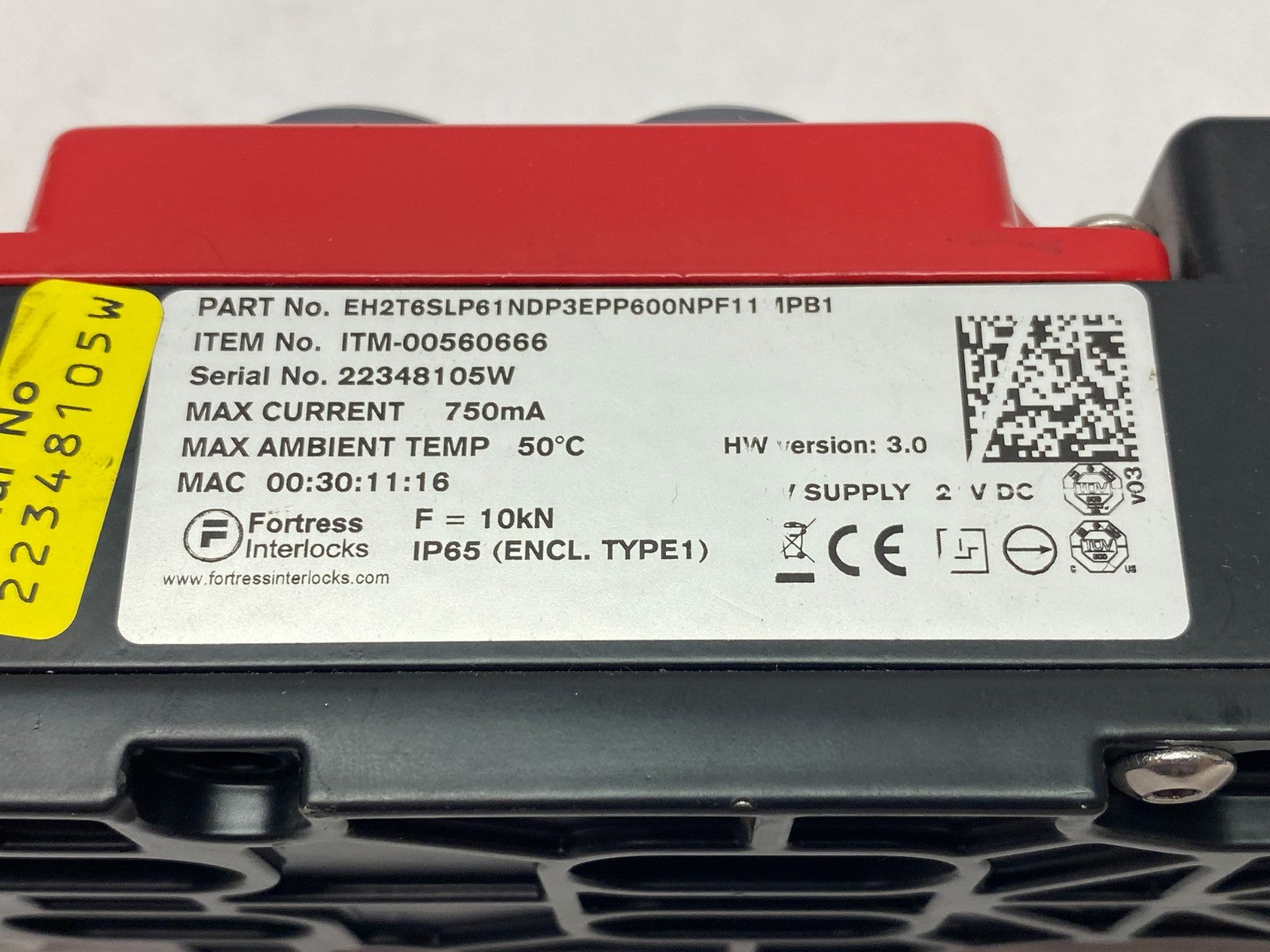Fortress EH2T6SLP61NDP3EPP600NPF11MPB1 Door Interlock Safety Device ITM-00560666 - Maverick Industrial Sales