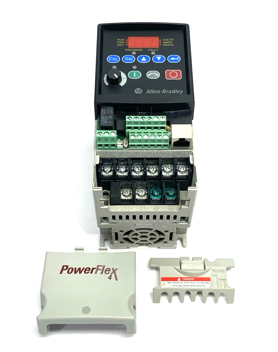 Allen Bradley 22A-D1P4N104 Ser. A PowerFlex 4- 0.4 kW (0.5 HP) AC Drive - Maverick Industrial Sales