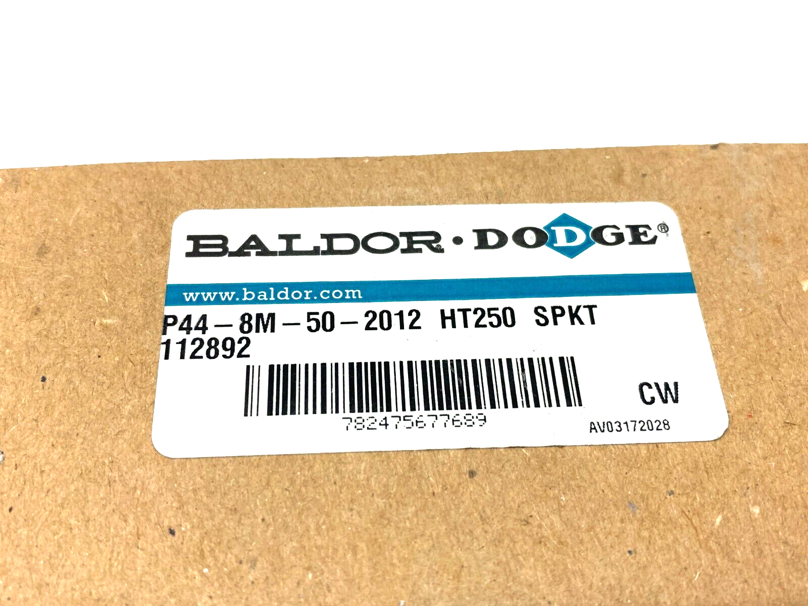 Baldor Dodge 112892 Taper-Lock High Torque Belt Sprocket P44-8M-50-2012 HT250 - Maverick Industrial Sales