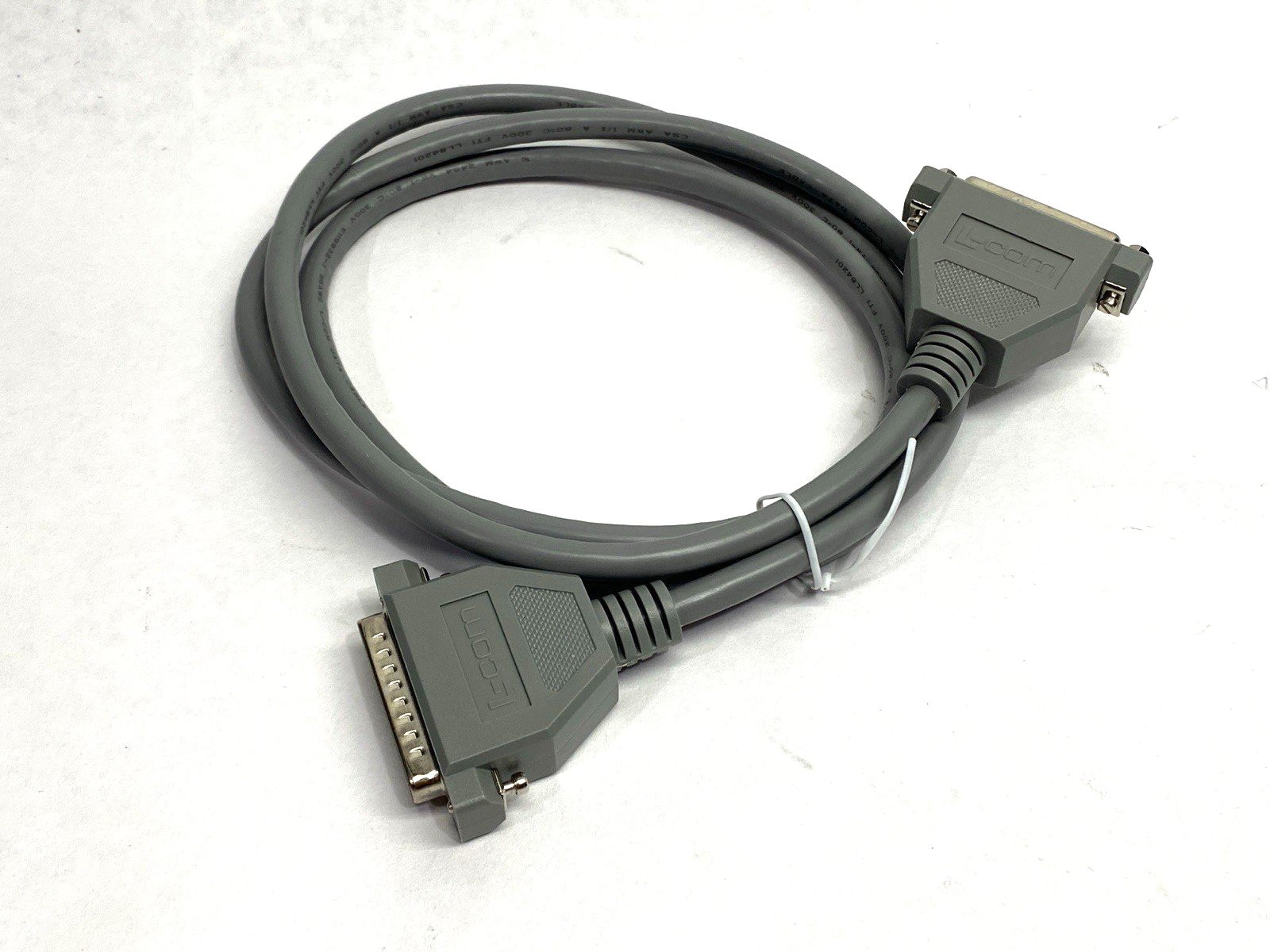 L-Com CSM25MF-5 Economy Molded D-Sub Cable DB25 Male to Female 5ft - Maverick Industrial Sales