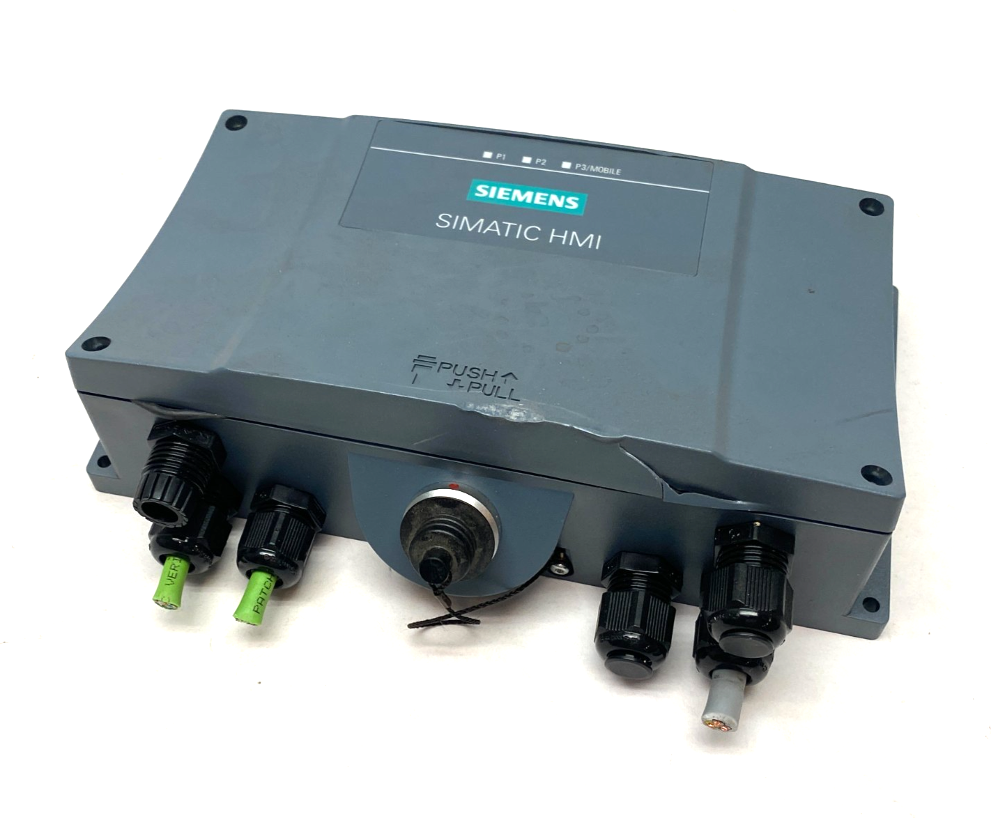 6AV2125-2AE13-0AX0 | Siemens SIMATIC HMI Connection Box FRONT CASE CRACKED - Used - Maverick Industrial Sales