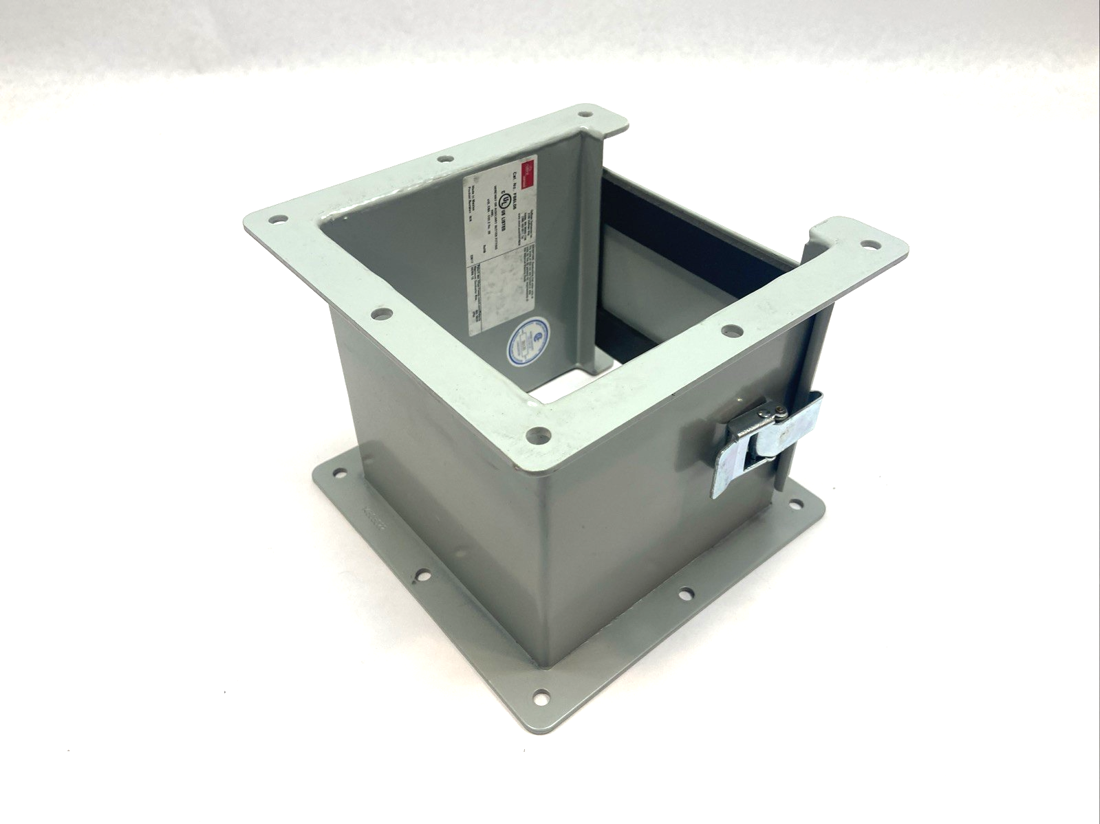 Hoffman F66L06 Lay-In Wireway 6"x6"x6" Type 12 Hinged Cover Steel Gray - Maverick Industrial Sales