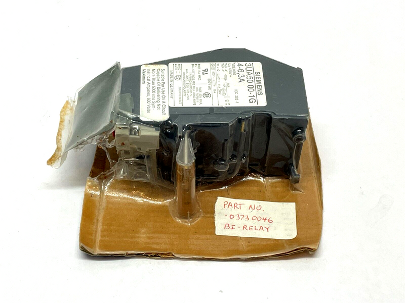 Siemens 3UA5000-1G 4-6,3A Overload Protection Relay - Maverick Industrial Sales