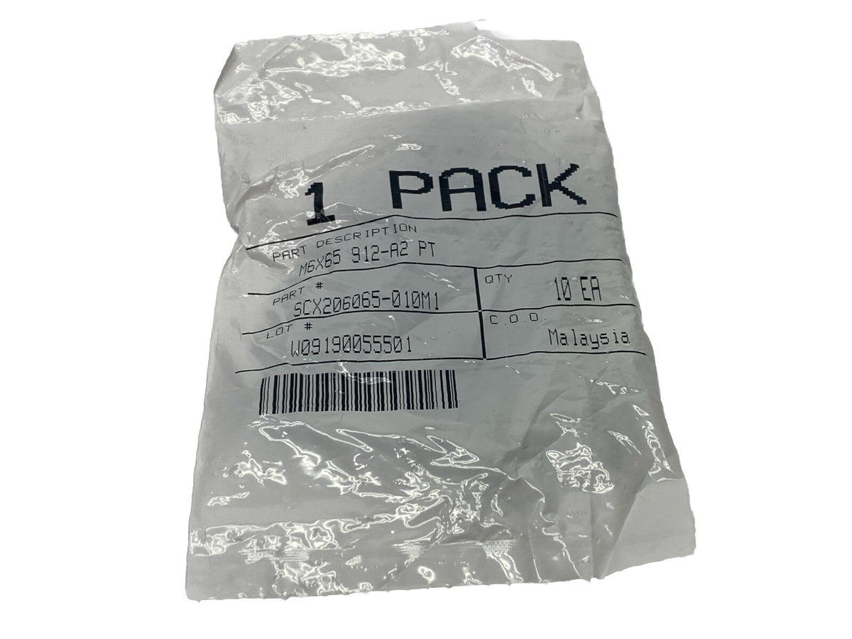 SCX206065-010M1 | Socket Head Cap Screws M6x65 912-A2 PT PKG OF 10 - New - Maverick Industrial Sales