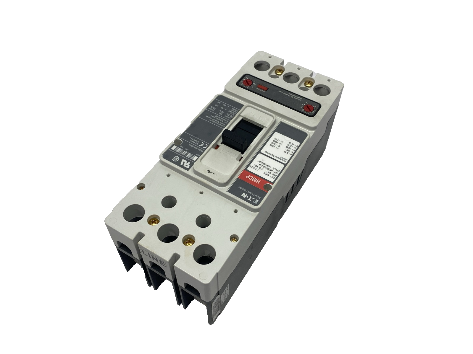 Eaton HM2P250J5W Series C Motor Circuit Protector 250A 600VAC CHIPPED CORNER - Maverick Industrial Sales