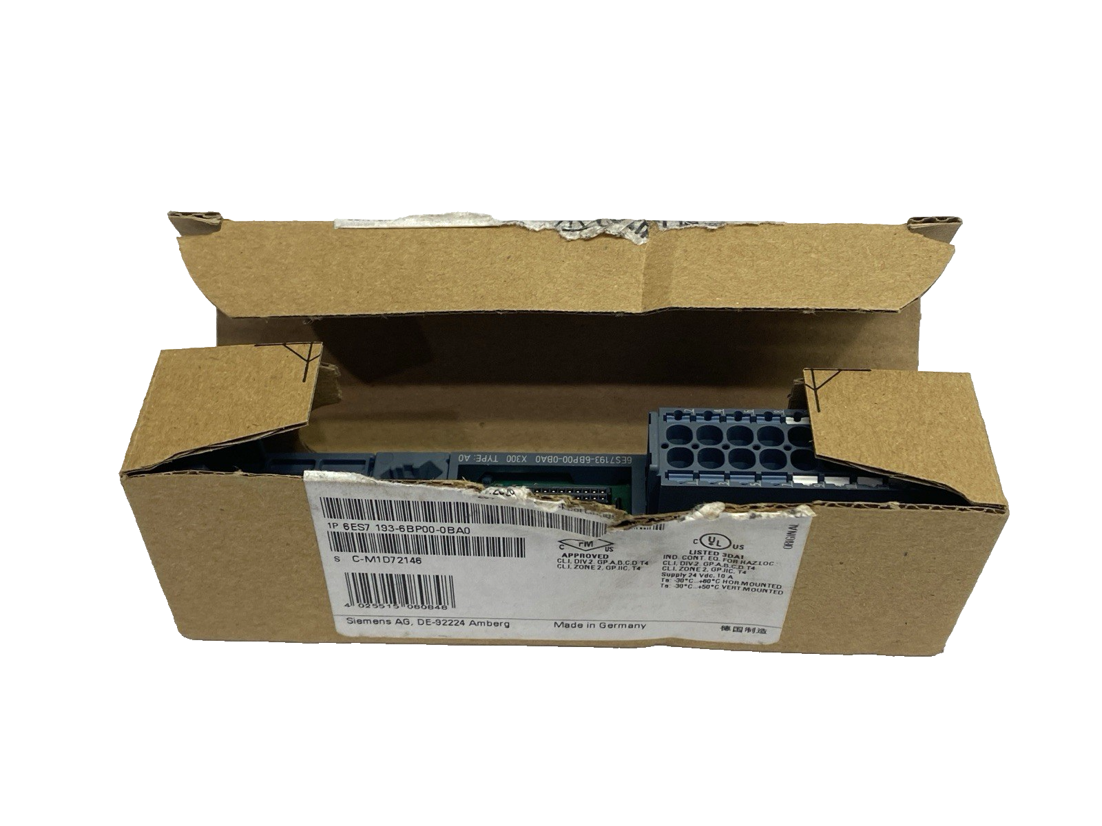 Siemens 6ES7 193-6BP00-0BA0 SIMATIC ET200SP Base Unit BU Type A0 - Maverick Industrial Sales