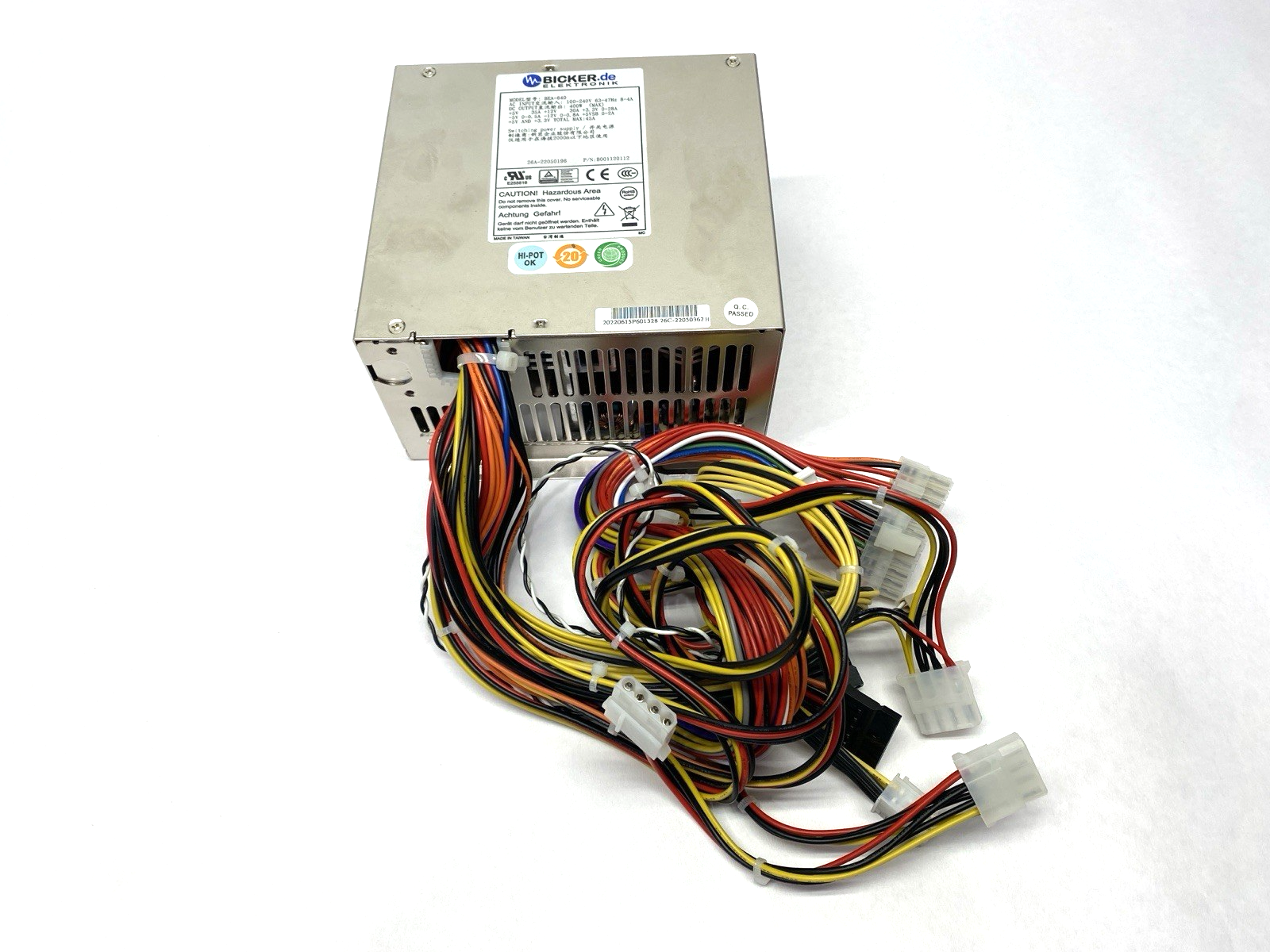 Bicker Elektronik BEA-640 Industrial PC Switching Power Supply 400W - Maverick Industrial Sales