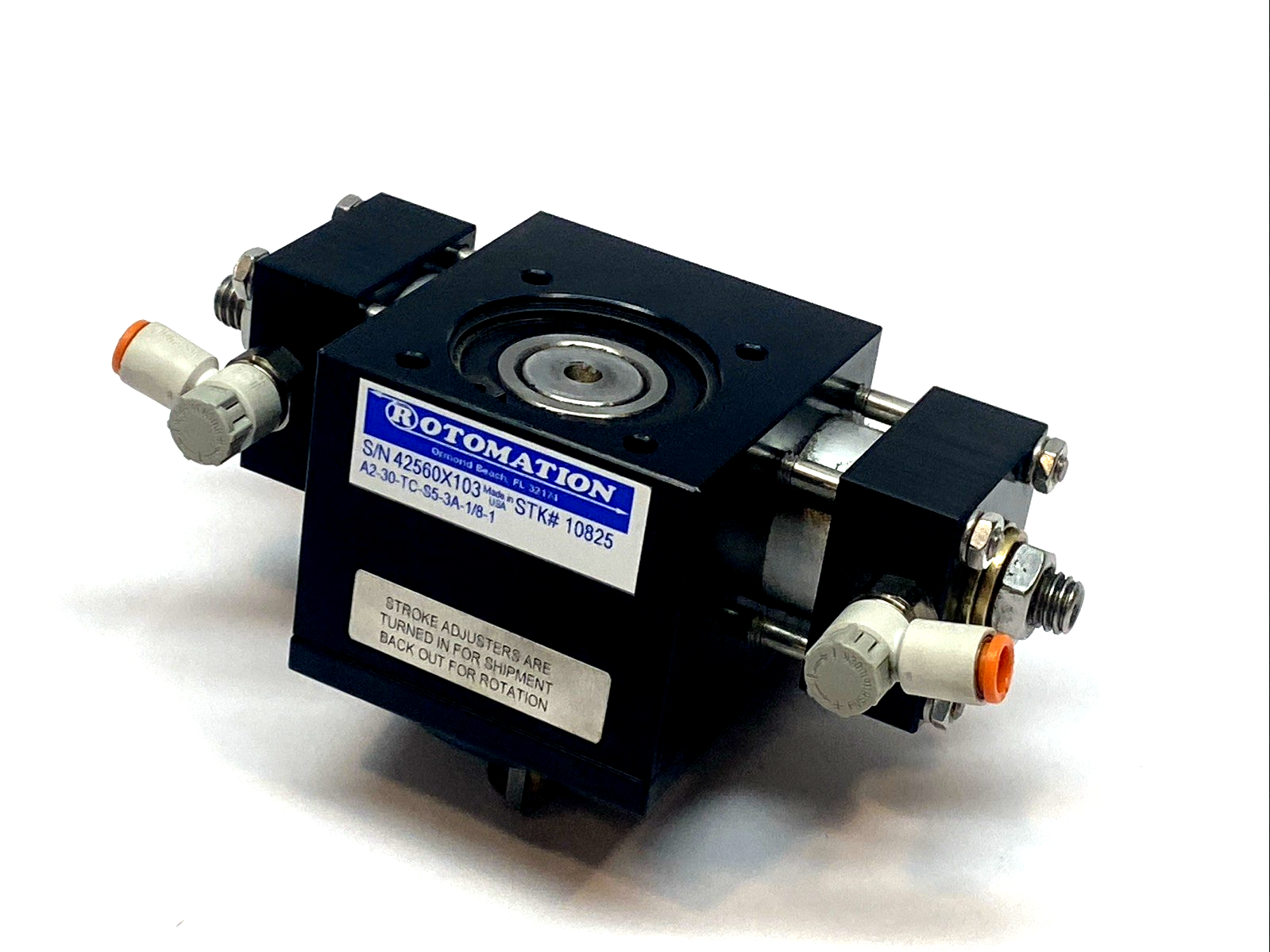 A2-30-TC-S5-3A-1/8-1 | Rotomation Rotary Actuator 1" Bore 30° Single Rack 1/8" NPT - Used - Maverick Industrial Sales