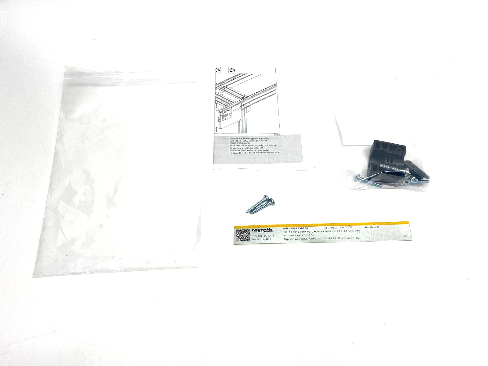 Bosch Rexroth 3842557601 Switch Bracket for a 12mm Sensor for Stop Gate Install - Maverick Industrial Sales