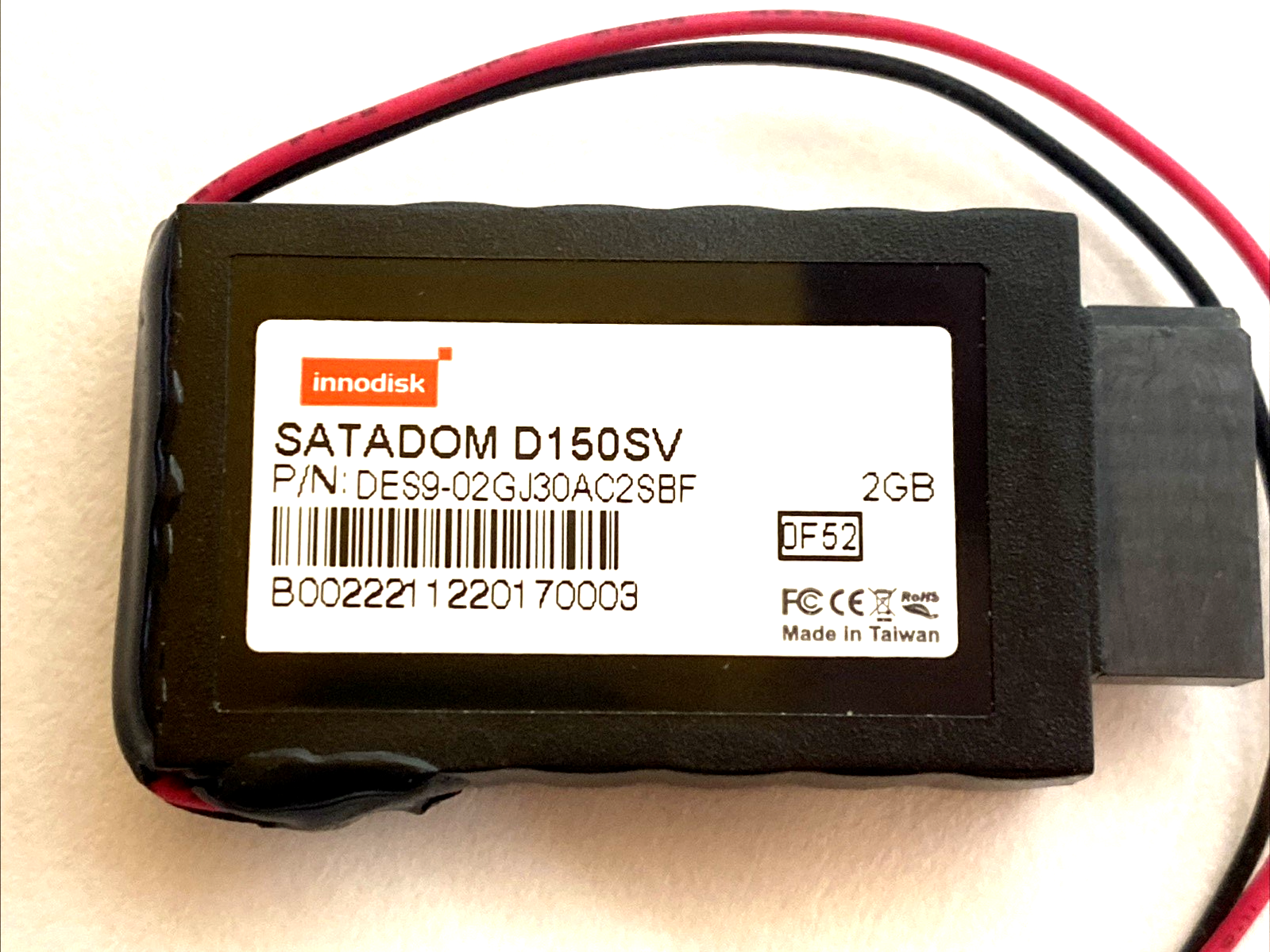 D3S9-O2GJ30AC2SBF | Innodisk Industrial SSD 2GB SATA III MLC Flash Storage - Used - Maverick Industrial Sales