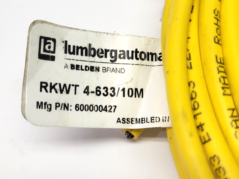 Lumberg Automation RKWT 4-633/10M Single-Ended Female Cordset 4-Pin 600000427 - Maverick Industrial Sales