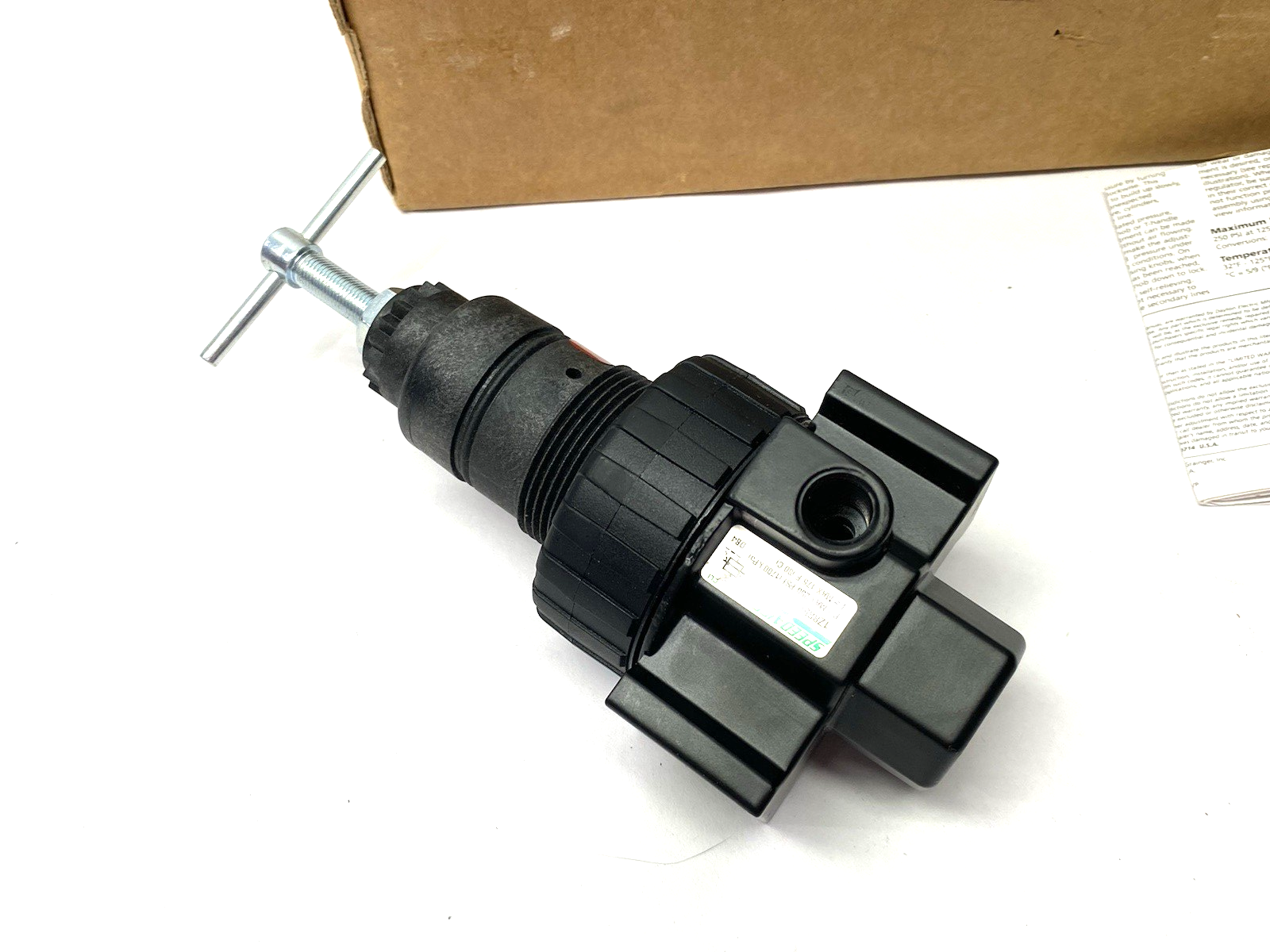Speedaire 1Z885C Modular Pressure Regulator, Manual Adjustment Knob, 1/2" NPT - Maverick Industrial Sales