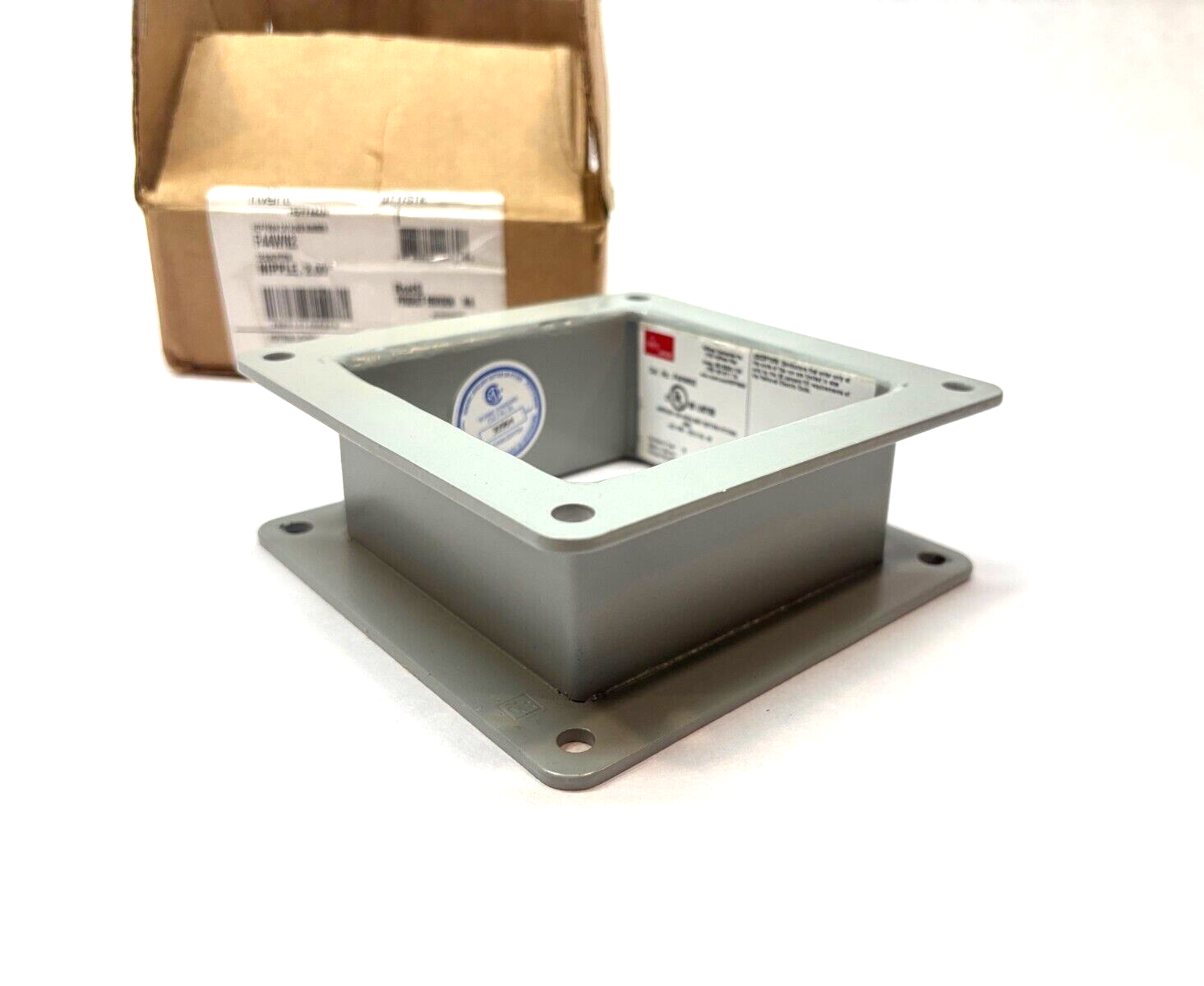 Hoffman F44WN2 Wireway Nipple, Lay-in 4"x4"x2", No Hardware/Seals - Maverick Industrial Sales