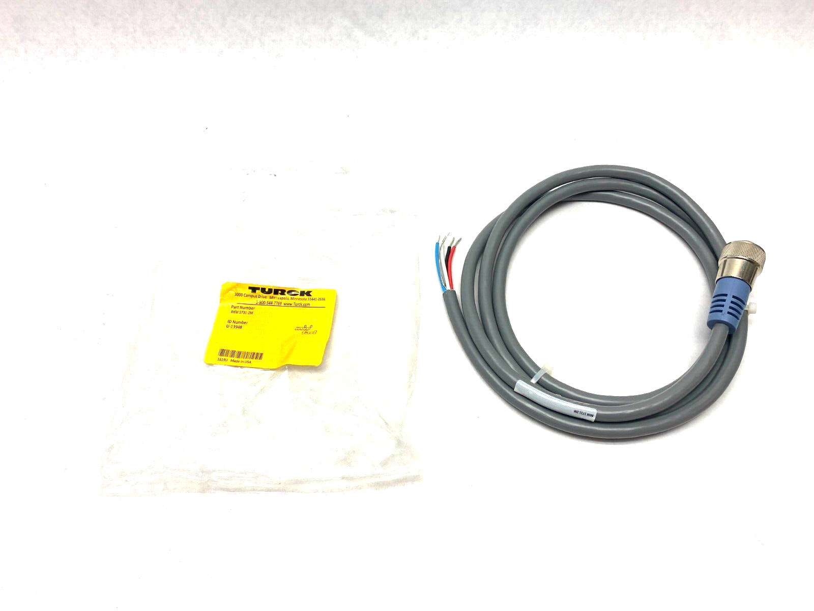 Turck RKM 5731-2M DeviceNet Minifast Single Ended Cordset U-13948 - Maverick Industrial Sales