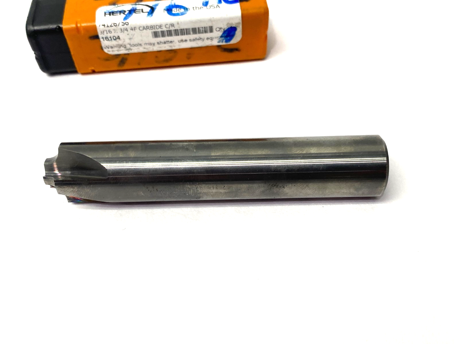 Hertel 74126756 Corner Rounding End Mill 3/4" Dia, 4 Flute, Solid Carbide - Maverick Industrial Sales