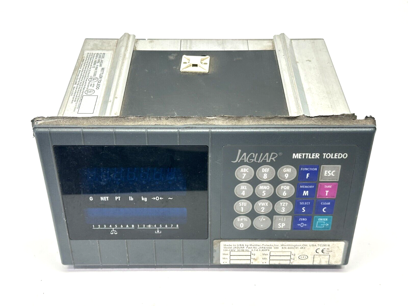 Mettler Toledo JTPA1600-000 Jaguar Industrial Scale Operator Interface - Maverick Industrial Sales